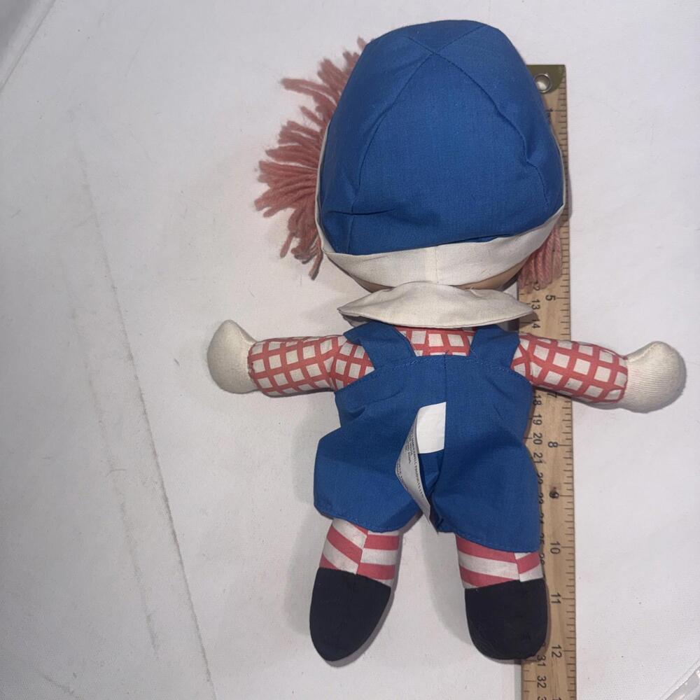 Little Raggedys‎ Raggedy Ann Andy Doll 1991 Macmillan Plush Vinyl Face ONE PLUSH - Picture 8 of 8